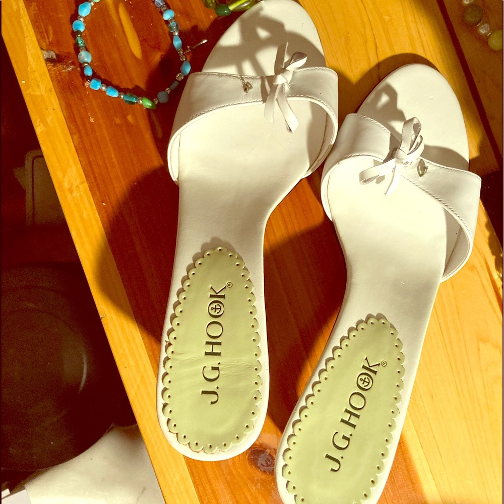 J. G. Hook white heels